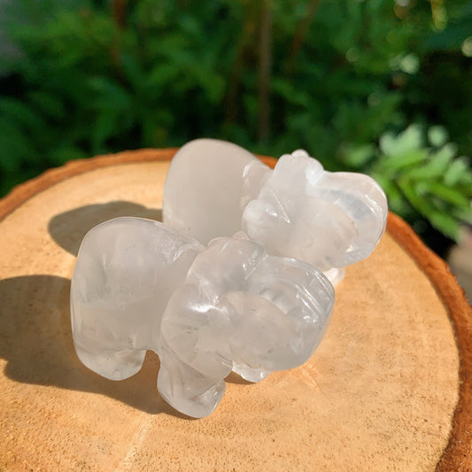 Clear Quartz Elephant