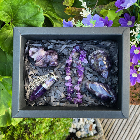 Amethyst Crystal Gift Box