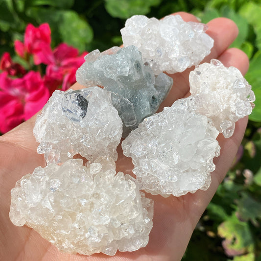 Apophyllite Crystal Clusters