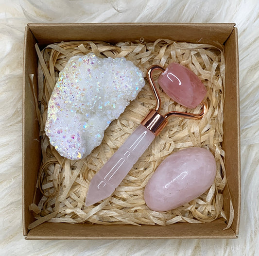 Aura Rose Quartz Self Care Gift Set