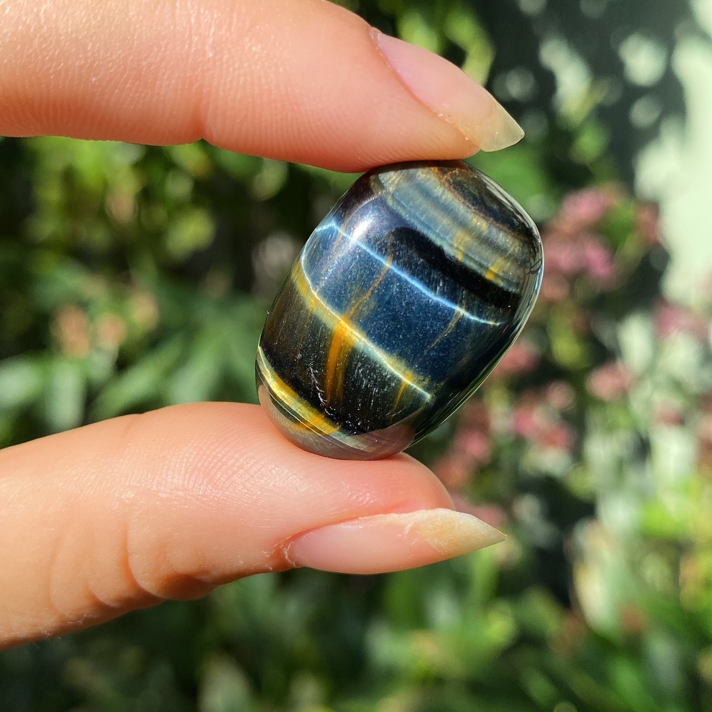 Blue Tigers Eye Tumblestones