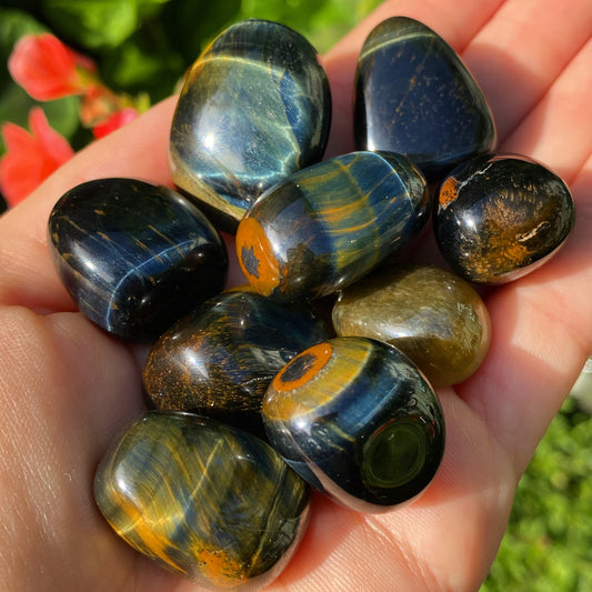 Blue Tigers Eye Tumblestones