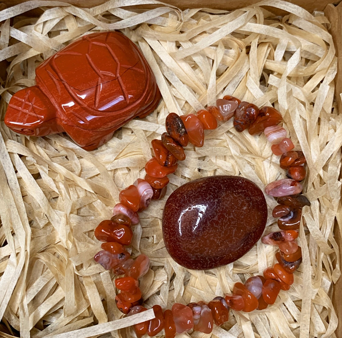 Carnelian Jasper Crystal Set