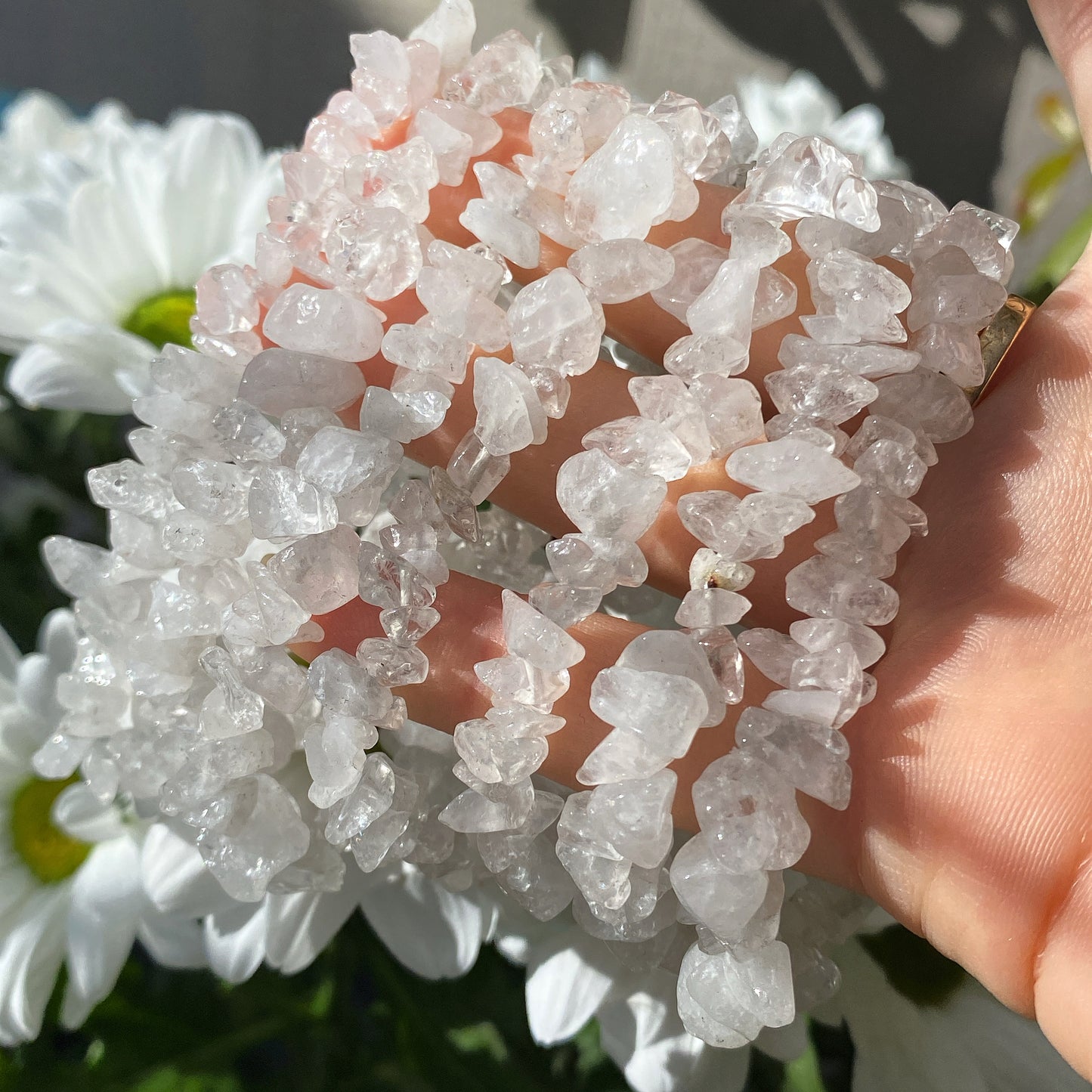 Clear Quartz Crystal Bracelet