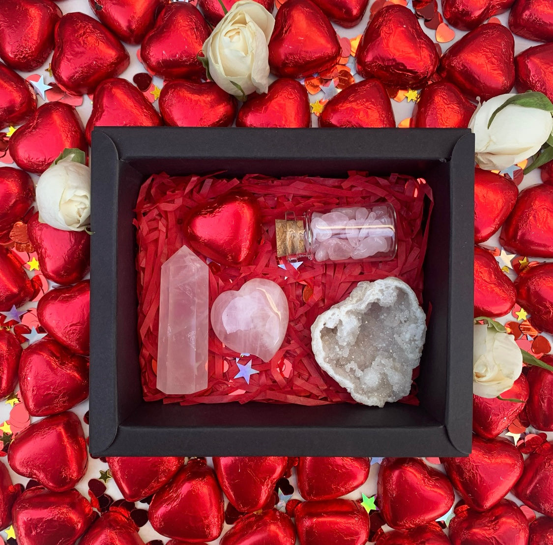 Crystal Set Valentine Day Love Gift Box