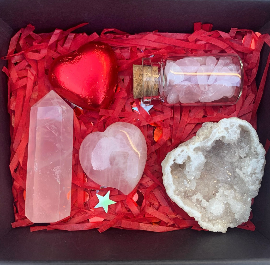 Crystal Set Valentine Day Love Gift Box
