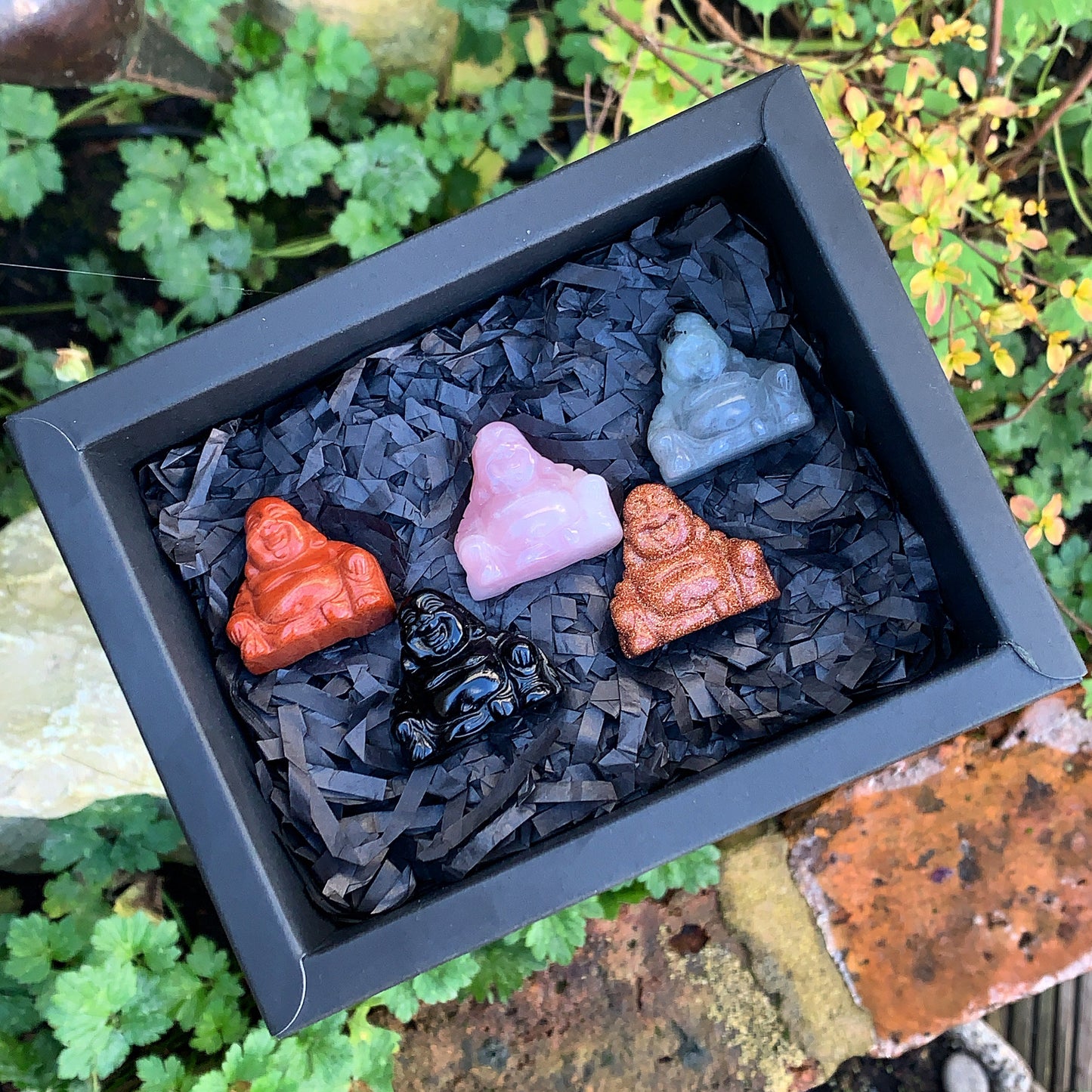 Laughing Buddha Crystal Set