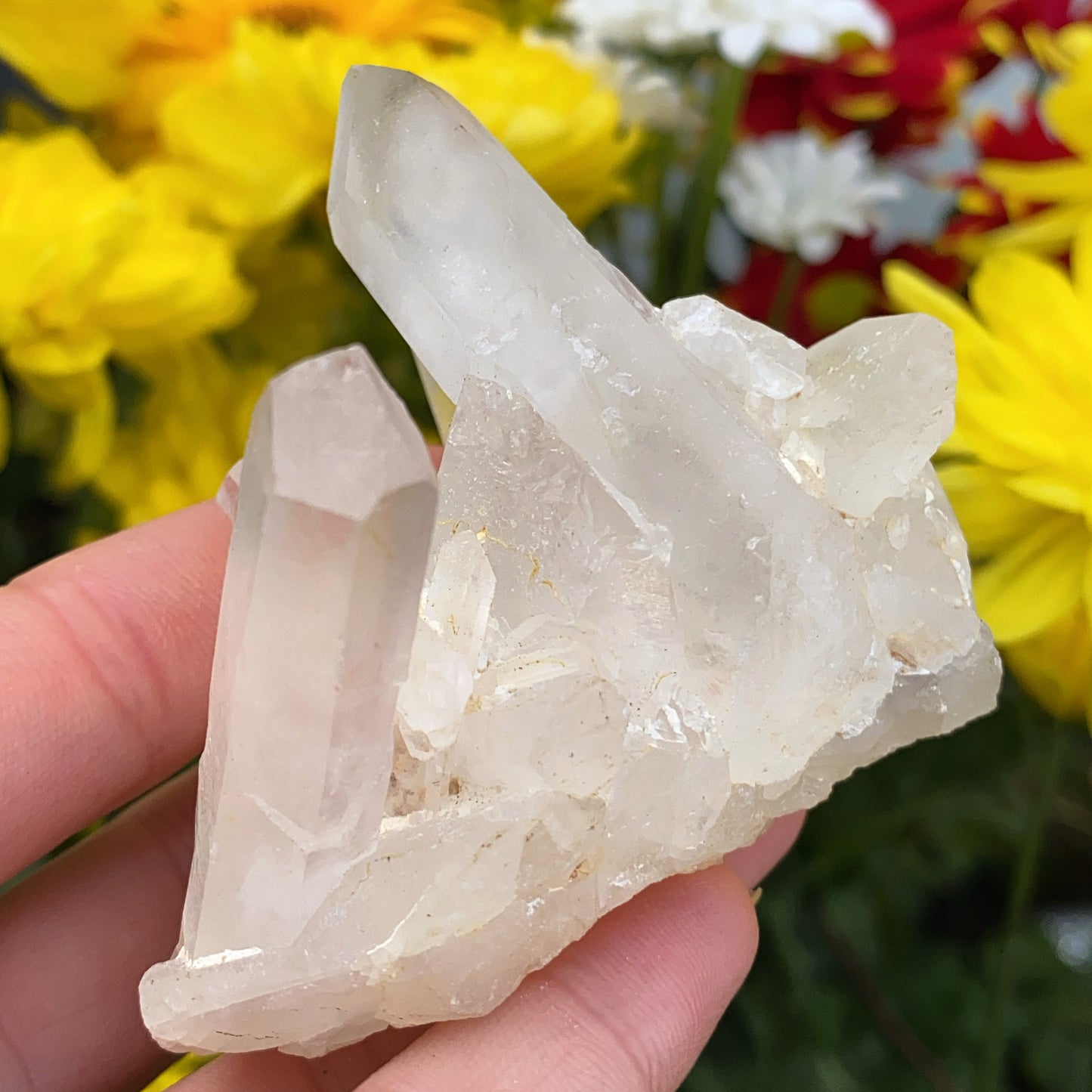 Enchanted Clear Quartz Point Cluster 2 - 102g