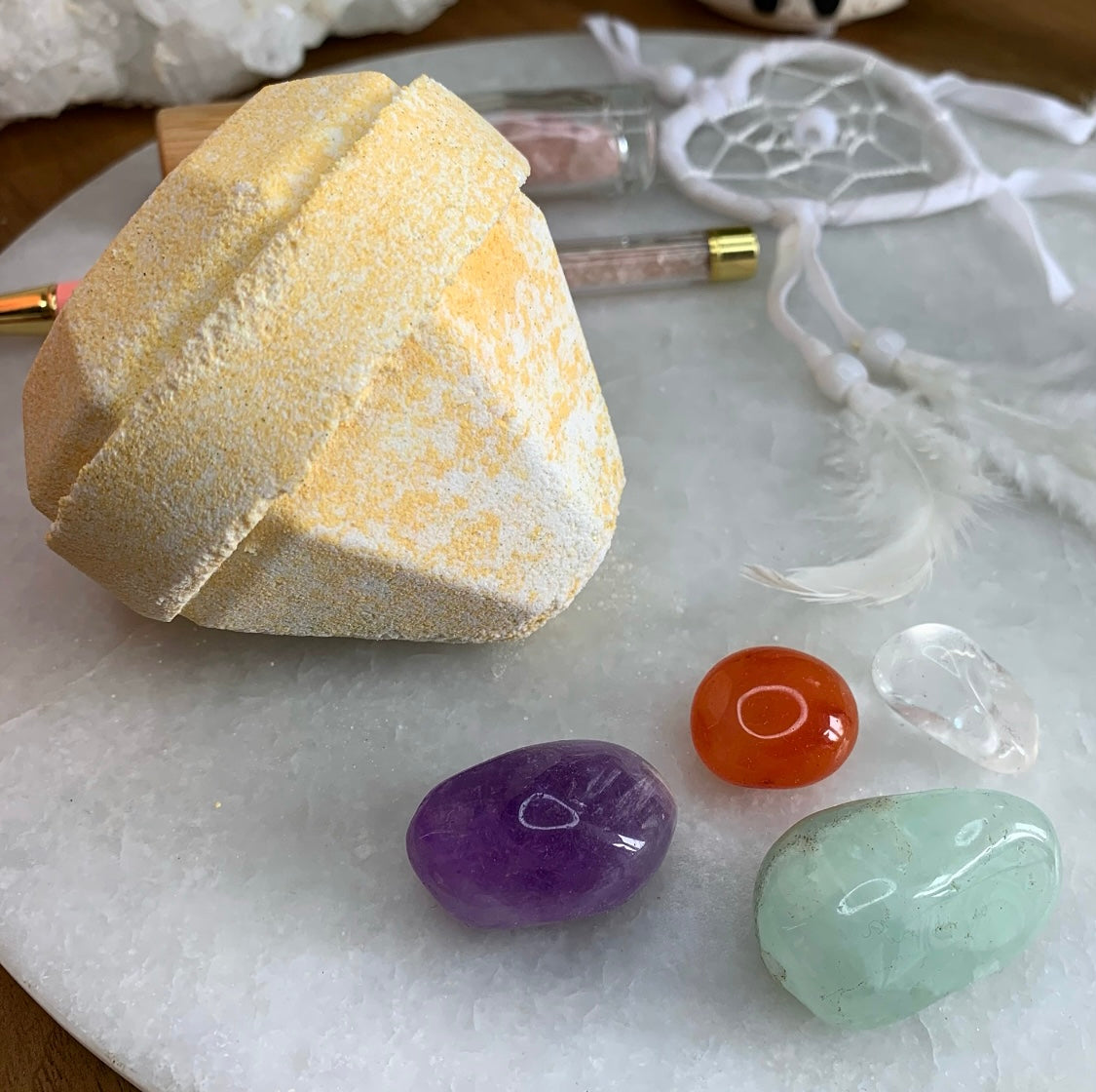 Mystery Gemstone Bath Bomb - Yellow