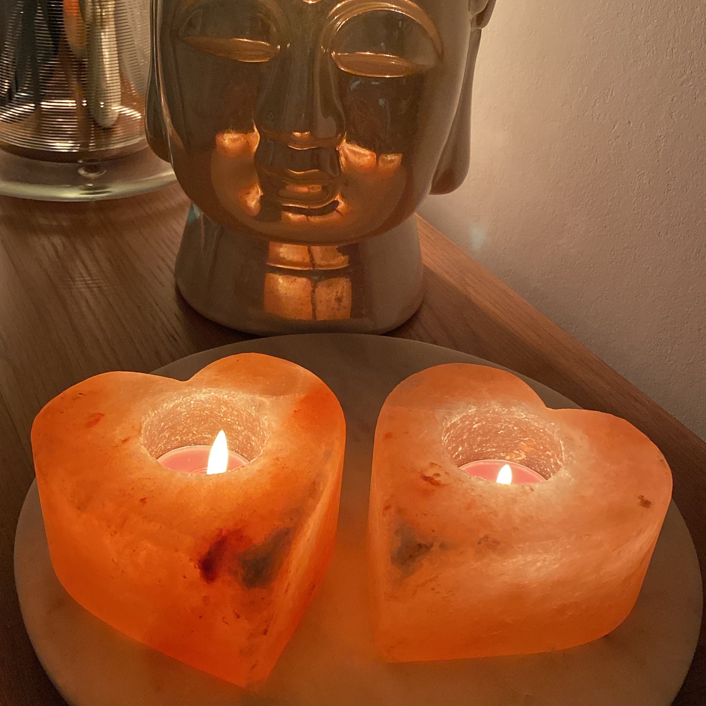 Himalayan Salt Heart Candle Holder
