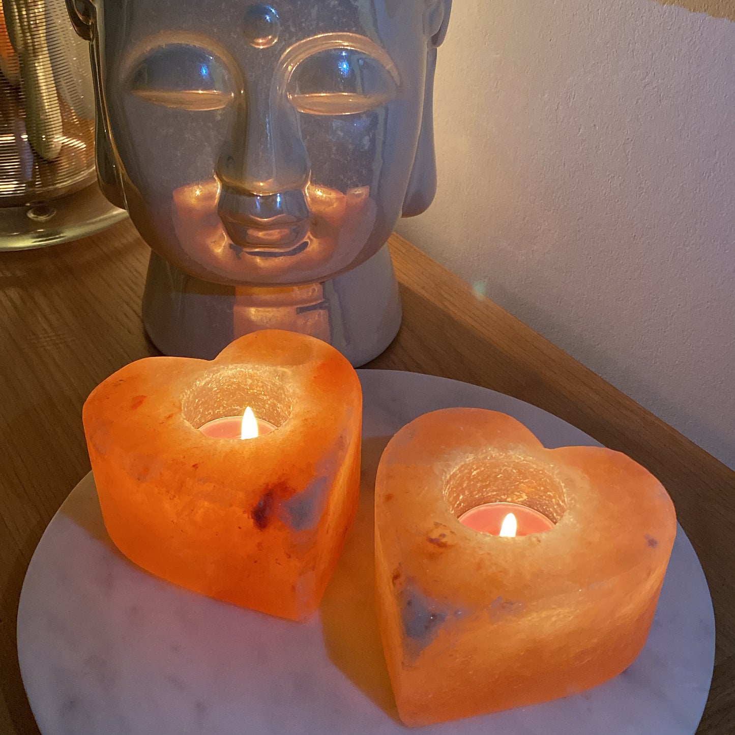 Himalayan Salt Heart Candle Holder