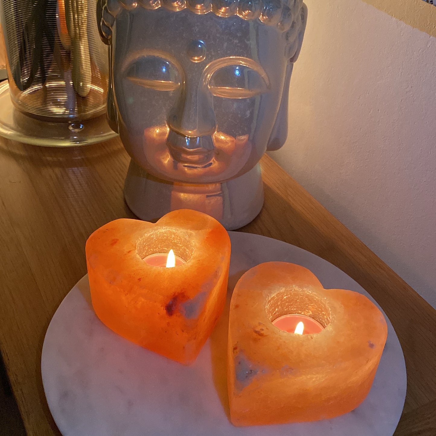 Himalayan Salt Heart Candle Holder