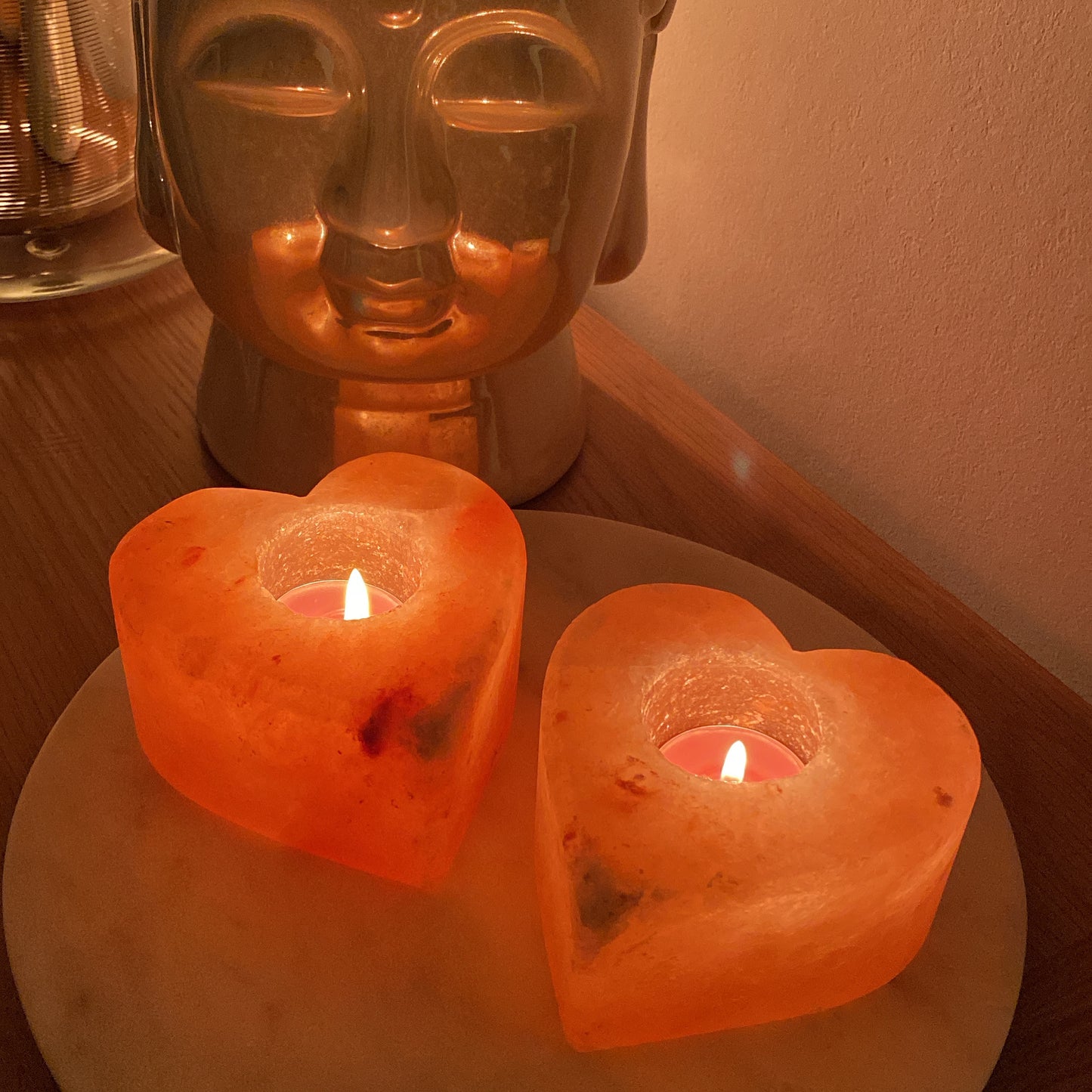 Himalayan Salt Heart Candle Holder