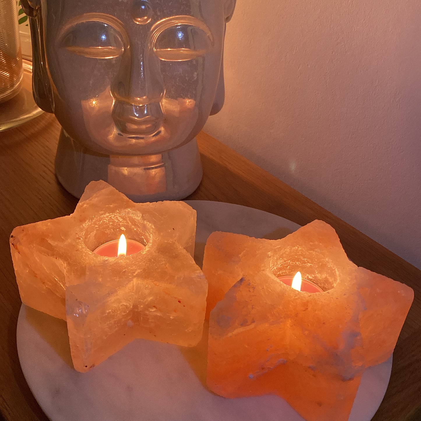 Himalayan Salt Star Candle Holder