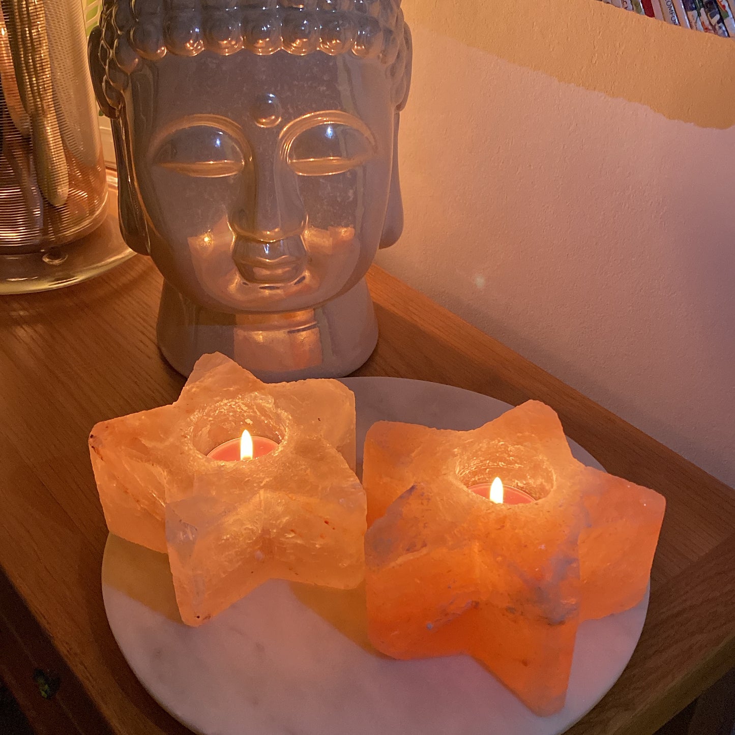 Himalayan Salt Star Candle Holder
