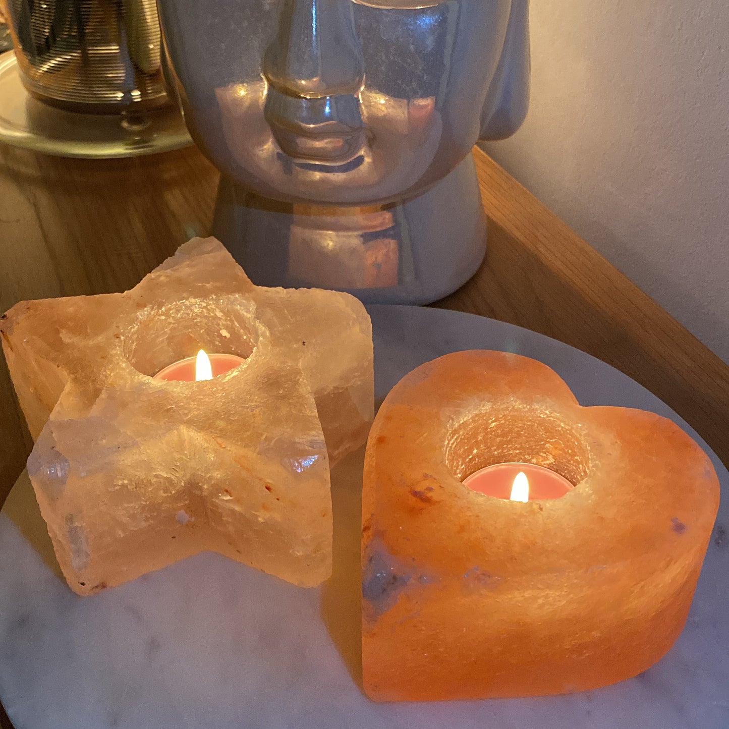 Himalayan Salt Star Candle Holder