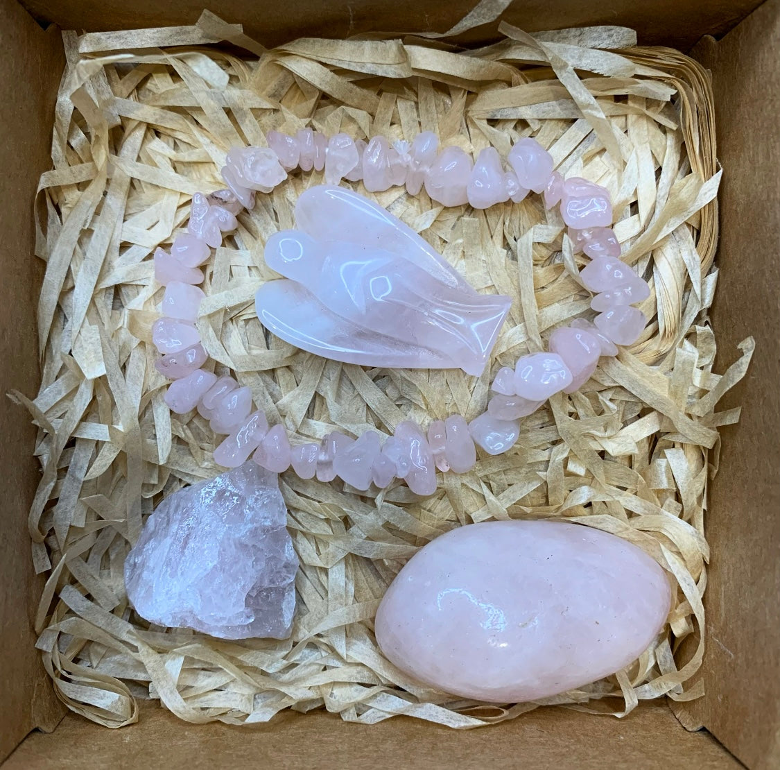 Rose Quartz Crystal Gift Set