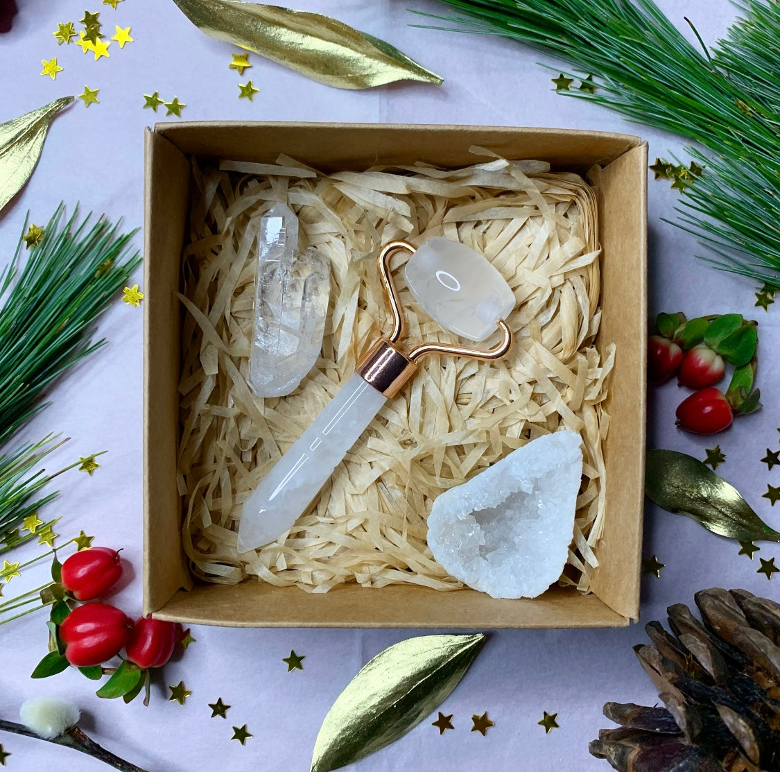 Clear Quartz Agate Crystal Box