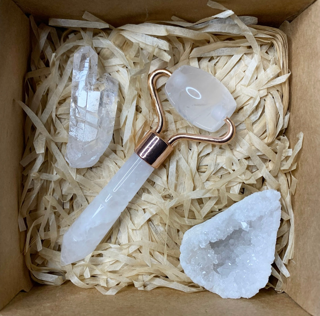 Clear Quartz Agate Crystal Box