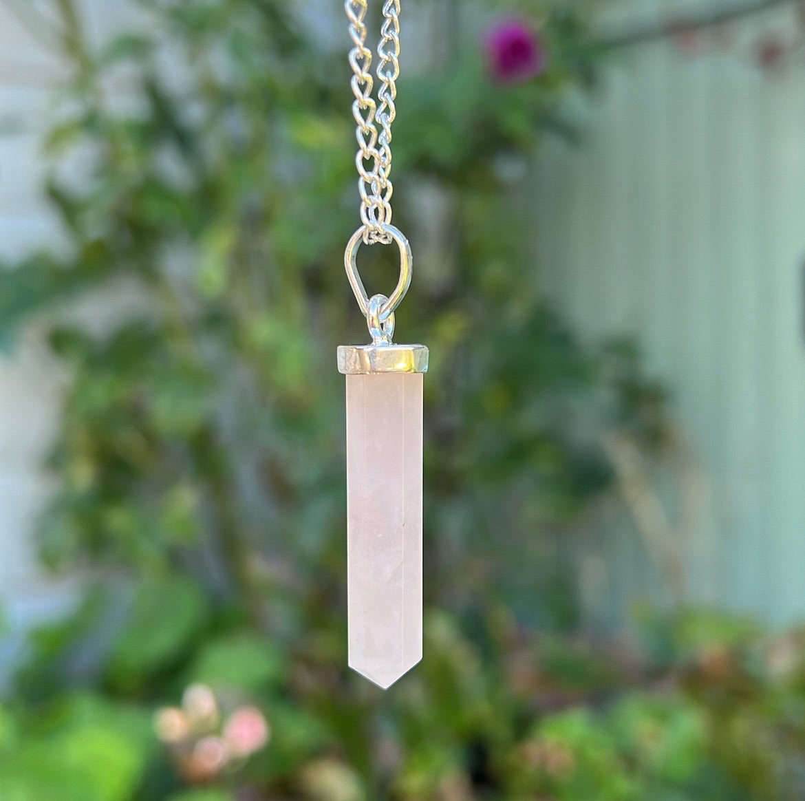 Rose Quartz Point Pendant