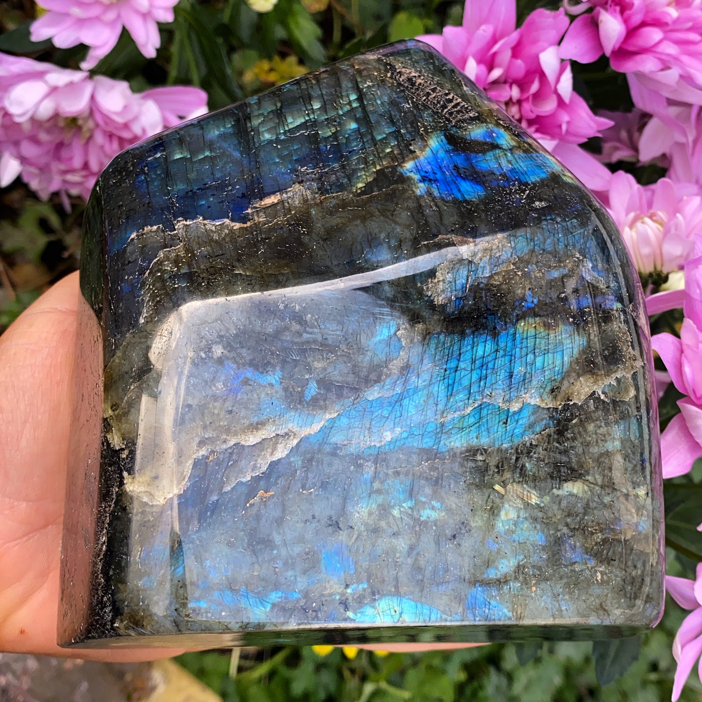 High Grade Labradorite Slab - 1.8kg