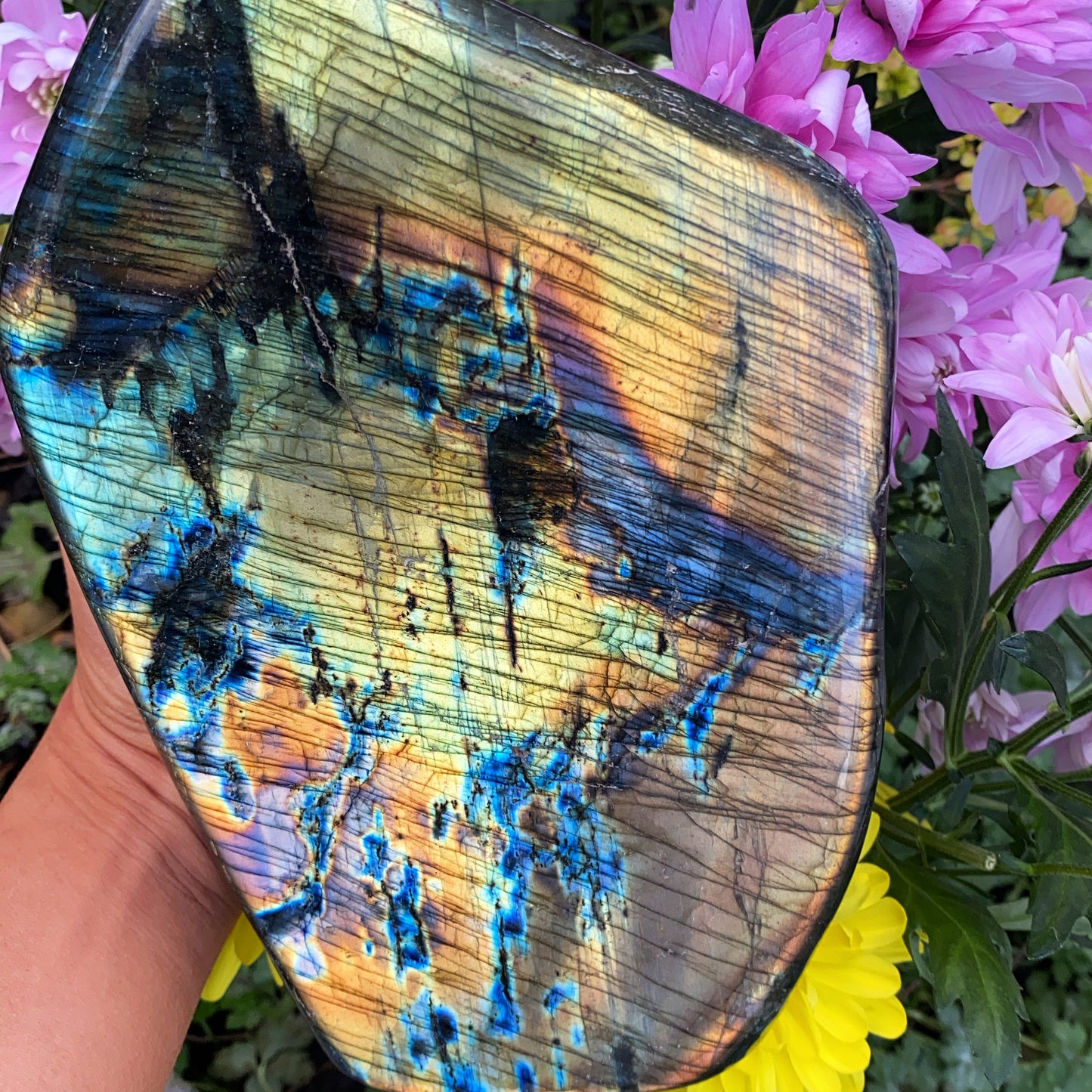 High Grade Labradorite Slab - 2.8kg