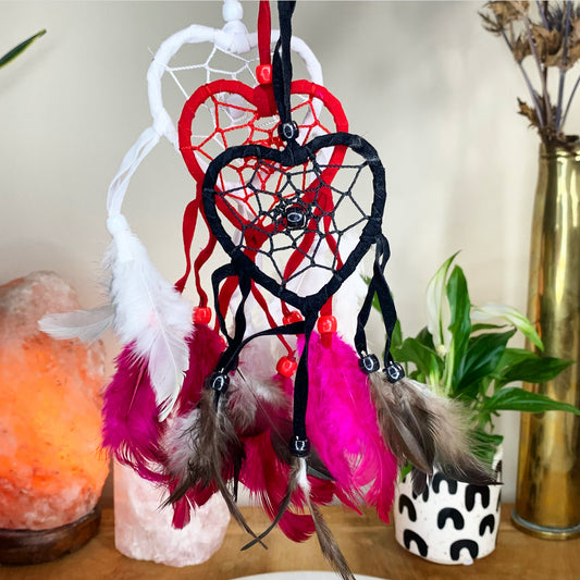Mini Love Heart Dreamcatchers