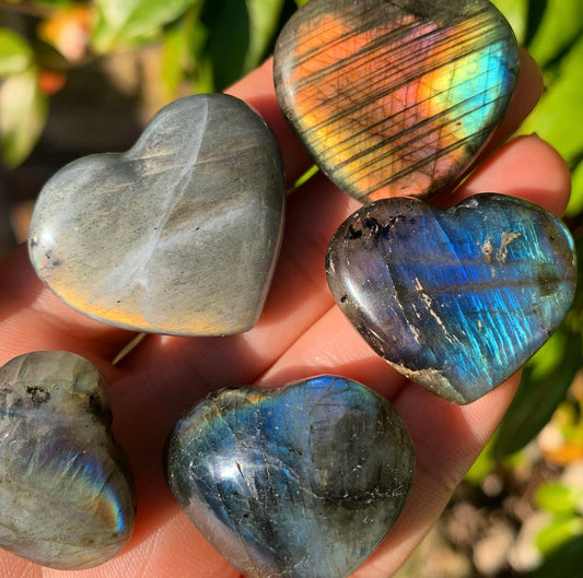 High Grade Mini Labradorite Heart