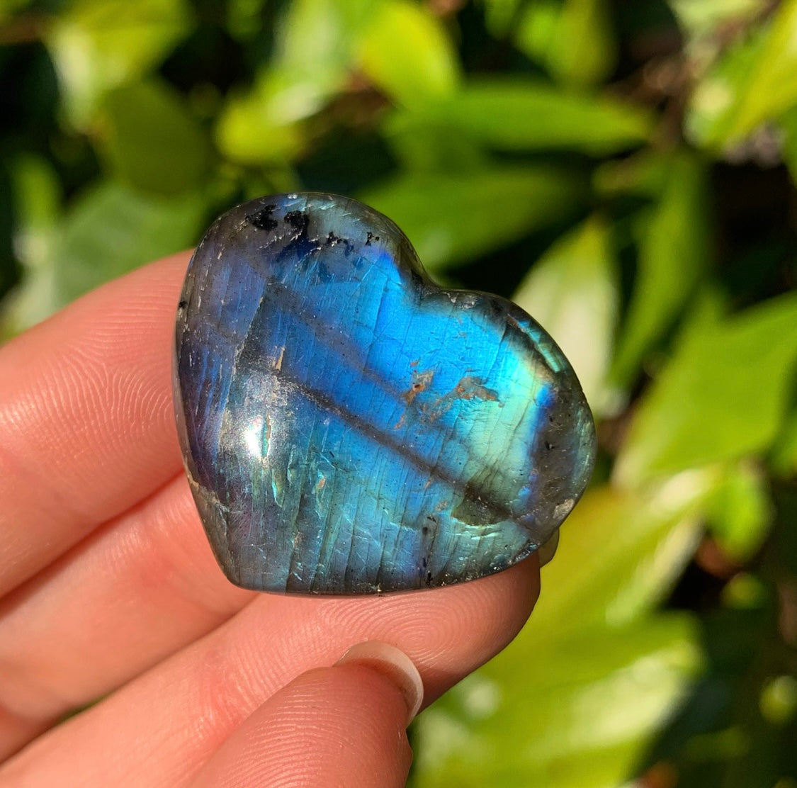 High Grade Mini Labradorite Heart