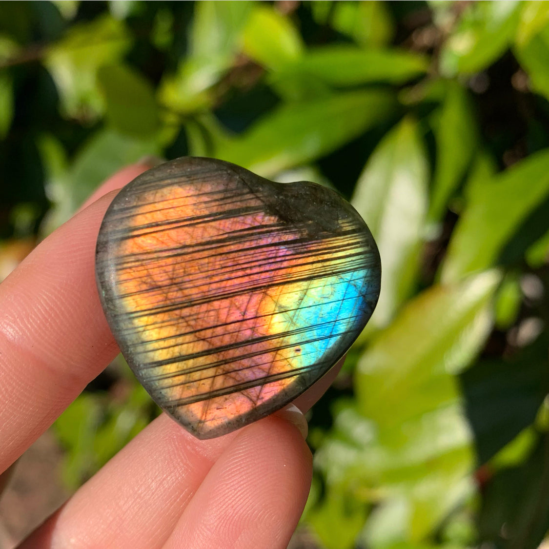 High Grade Mini Labradorite Heart