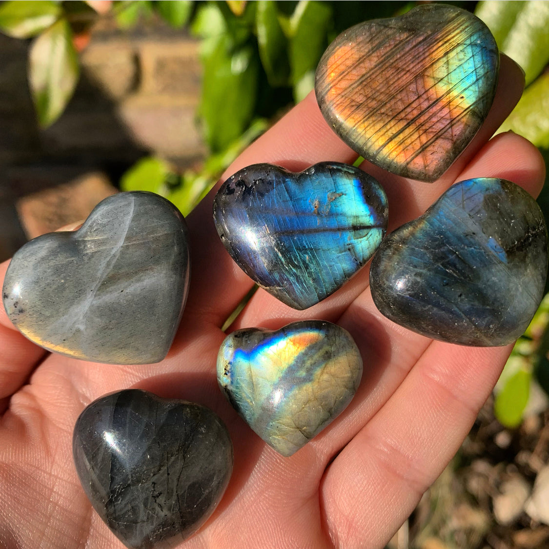 High Grade Mini Labradorite Heart