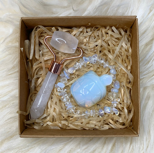 Opalite Clear Quartz Crystal Gift Set
