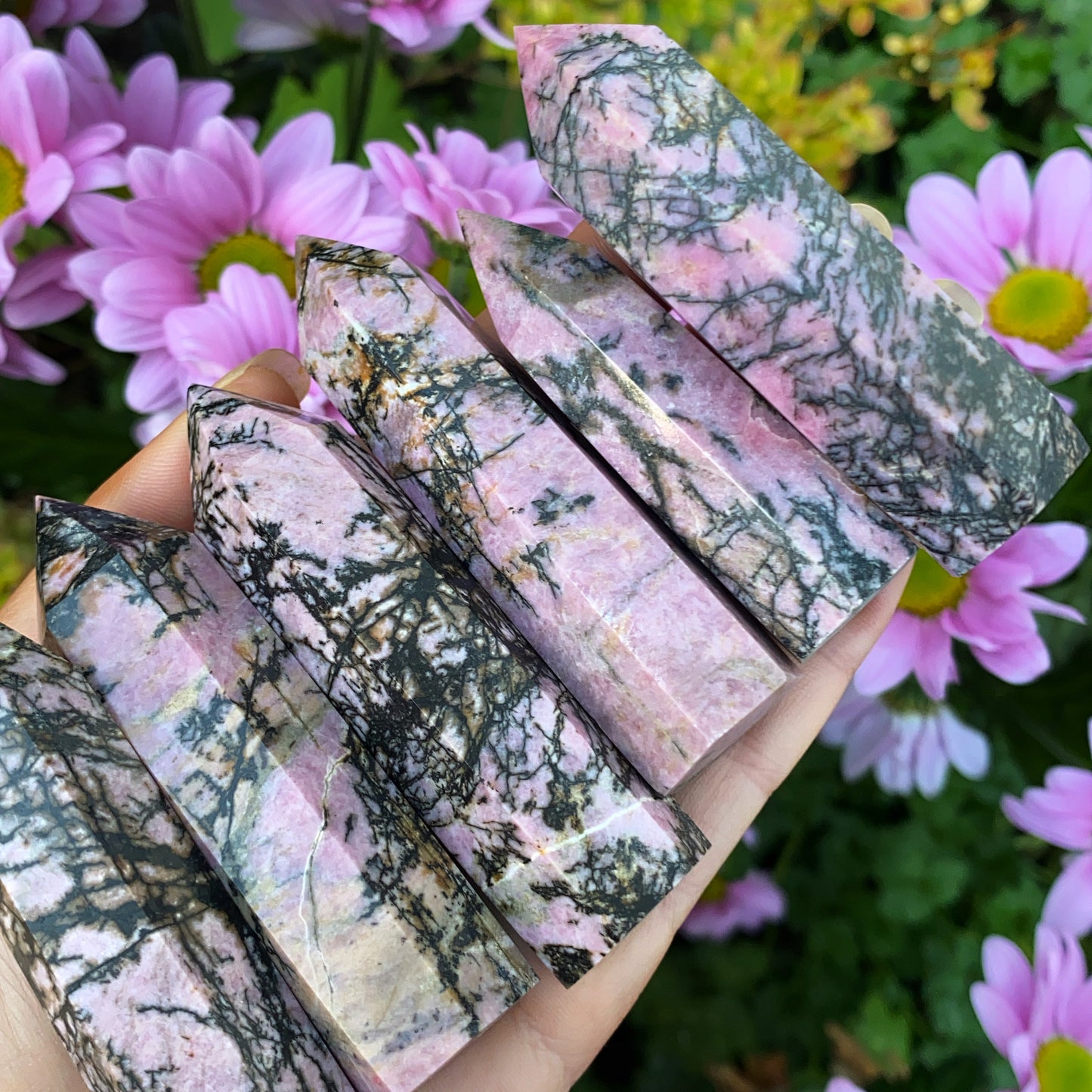 Rhodonite Crystal Point