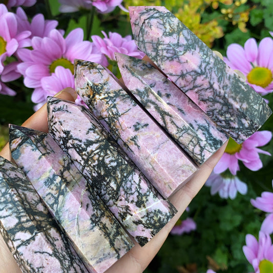 Rhodonite Crystal Point