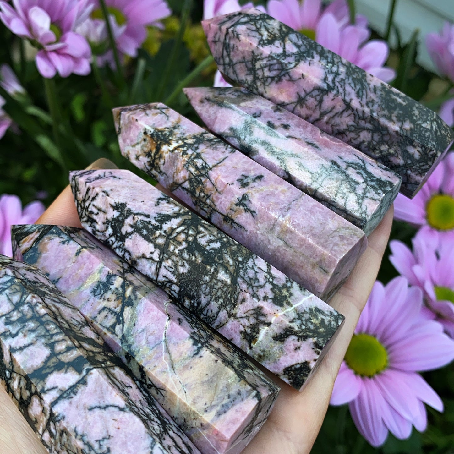 Rhodonite Crystal Point