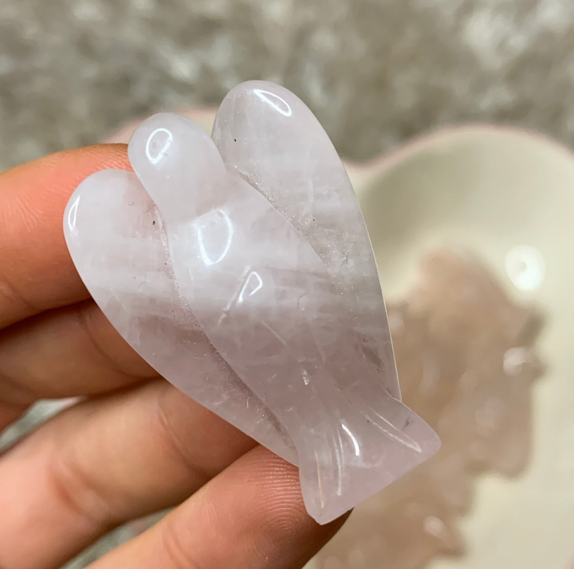 Rose Quartz Pocket Angels