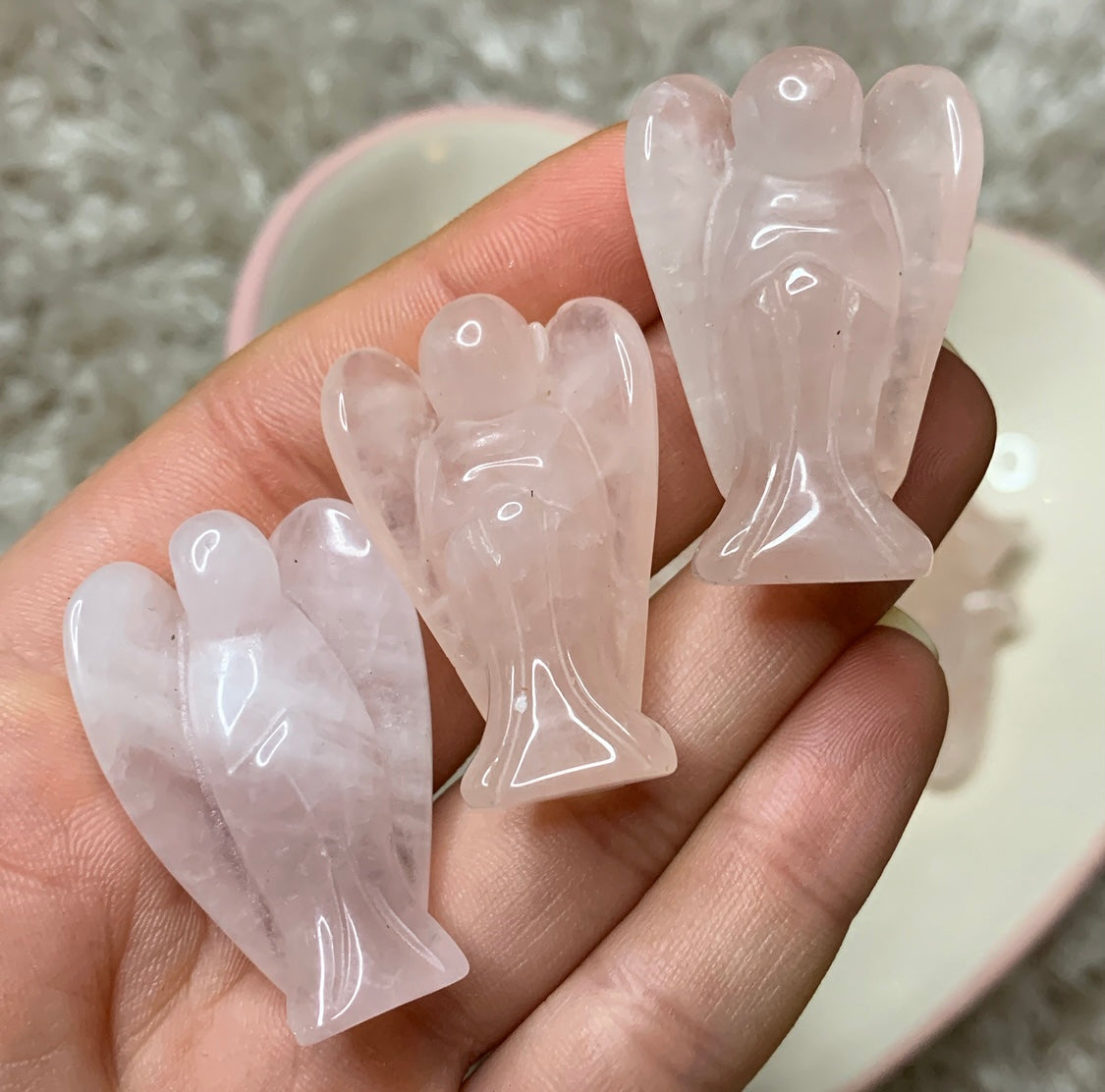 Rose Quartz Pocket Angels