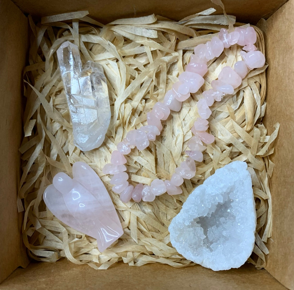Blessings Rose Quartz Crystal Gift Set