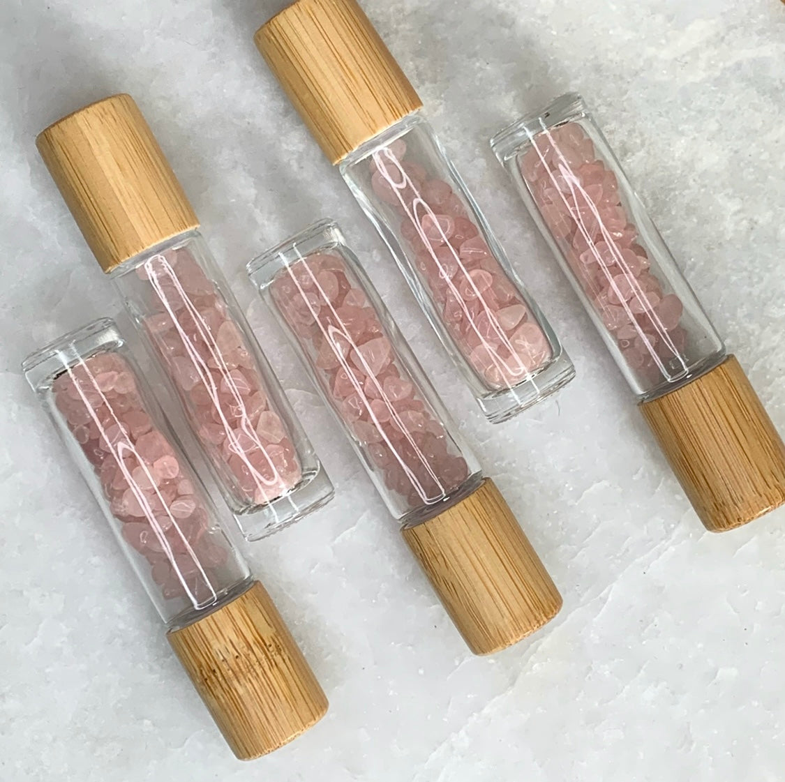 Rose Quartz Beauty Roller Bottle