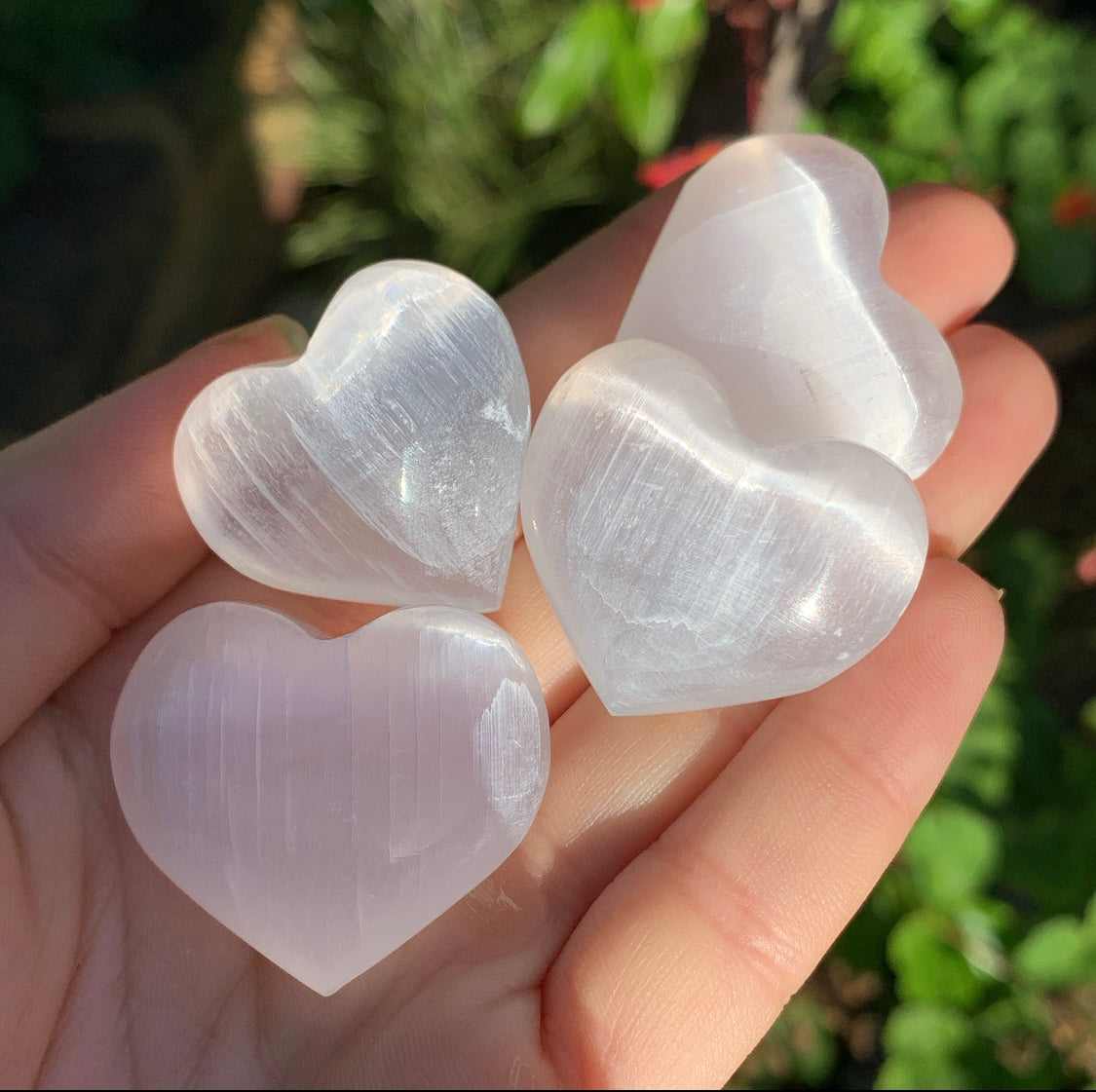 Mini Selenite Love Heart