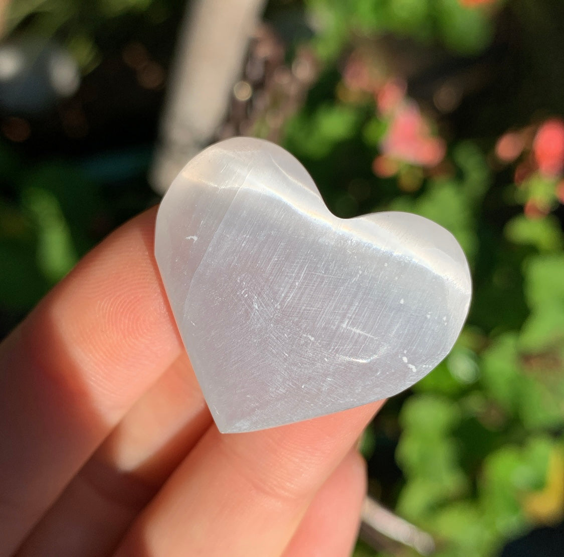 Mini Selenite Love Heart