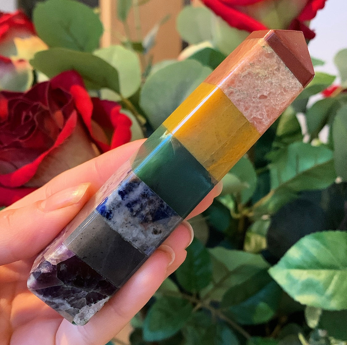 7 Chakra Crystal Obelisk