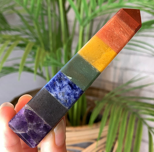 7 Chakra Crystal Obelisk