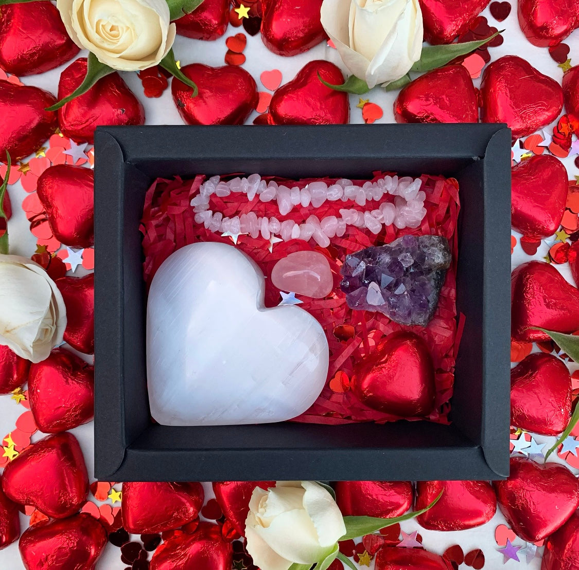 Valentines Day Crystal Gift Set