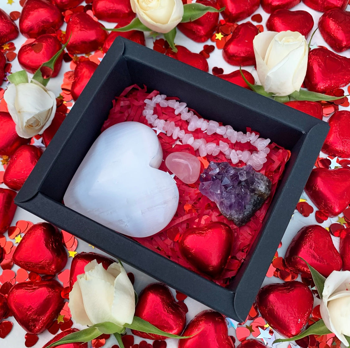 Valentines Day Crystal Gift Set