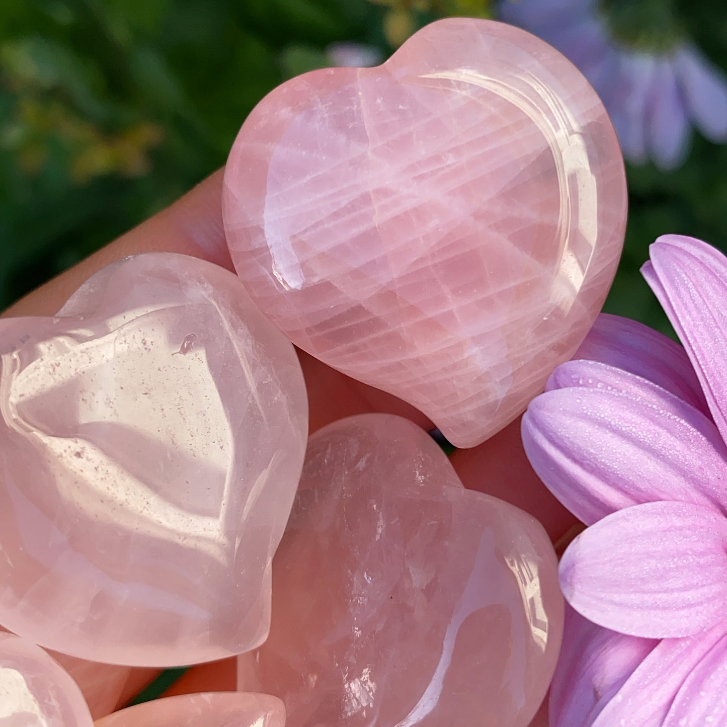 Rose Quartz Lovers Heart
