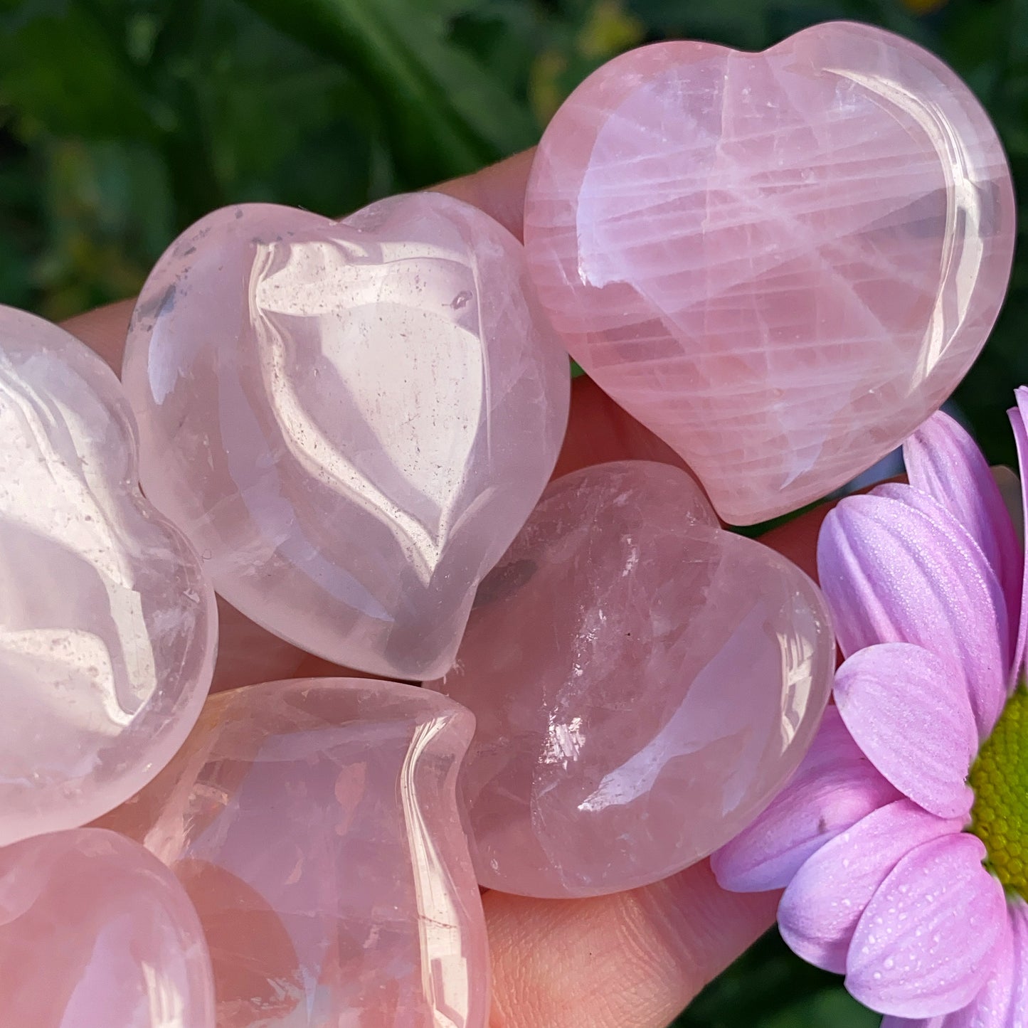 Rose Quartz Lovers Heart