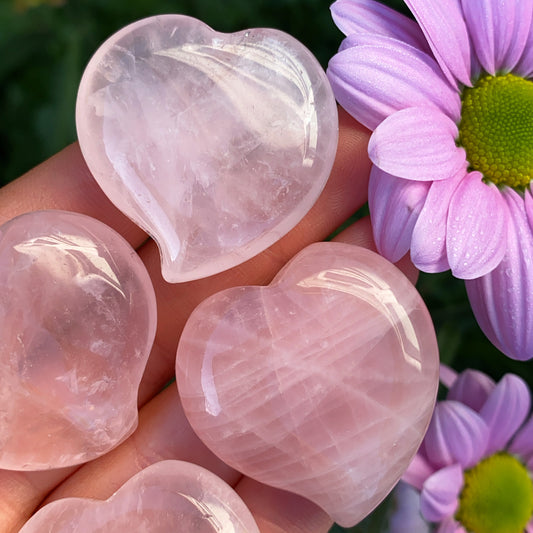 Rose Quartz Lovers Heart