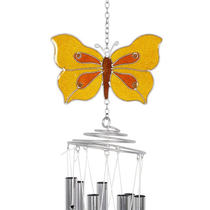 Yellow Brimstone Butterfly Windchime