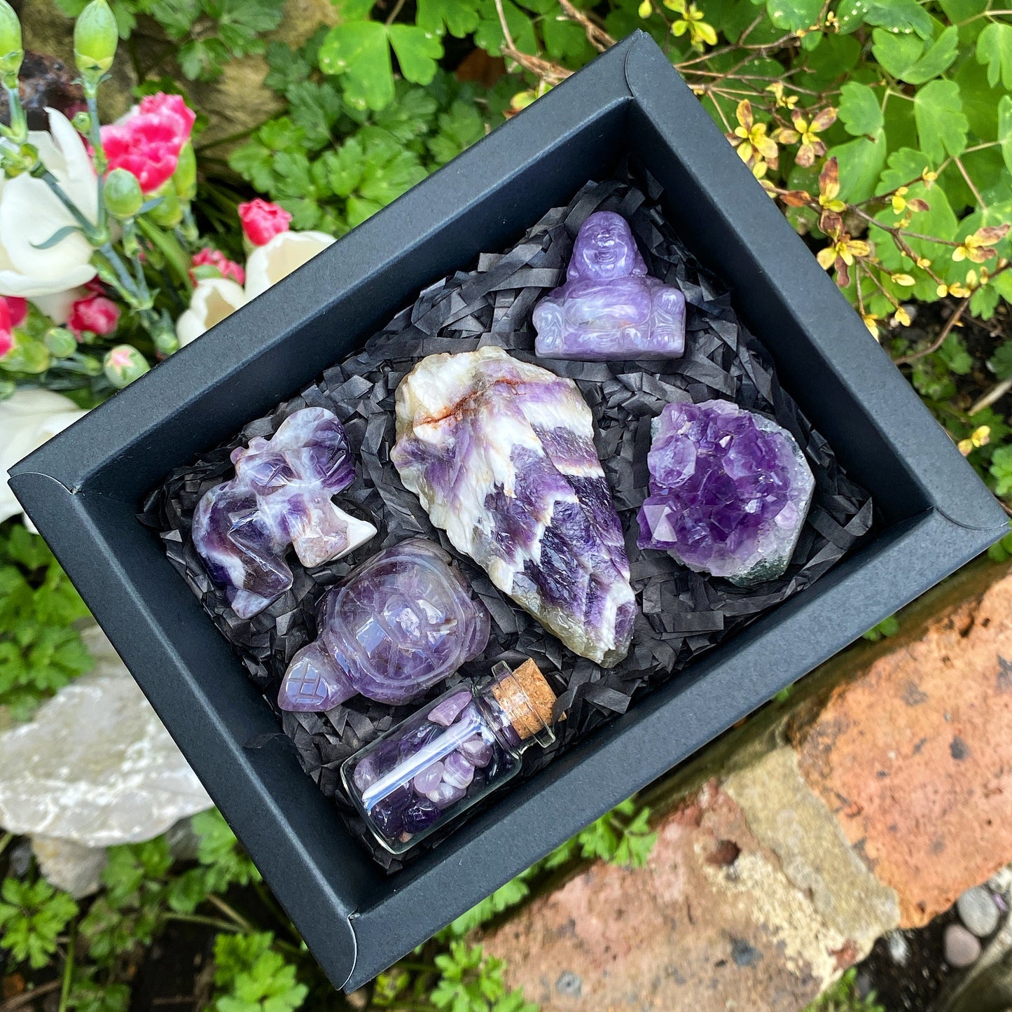 Amethyst Crystal Gift Box